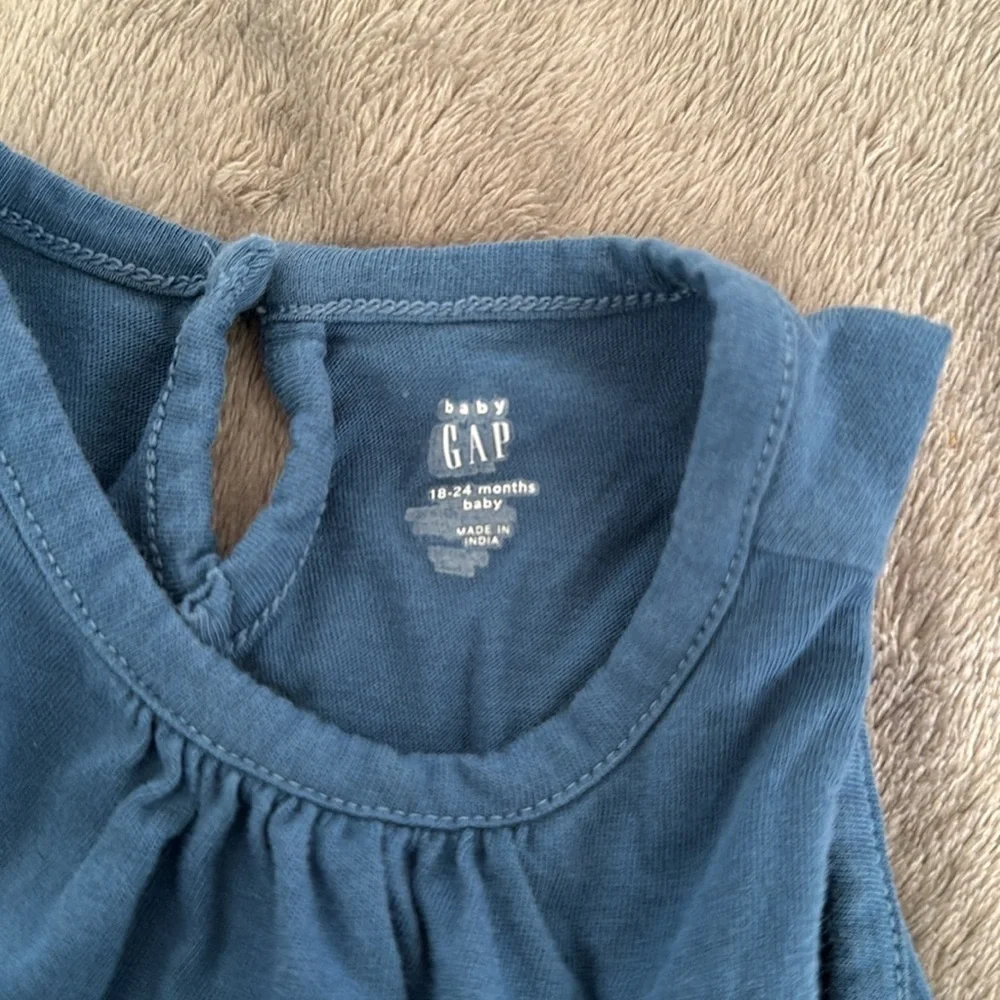 Like New Blue with hearts Gap dress 18m-24
